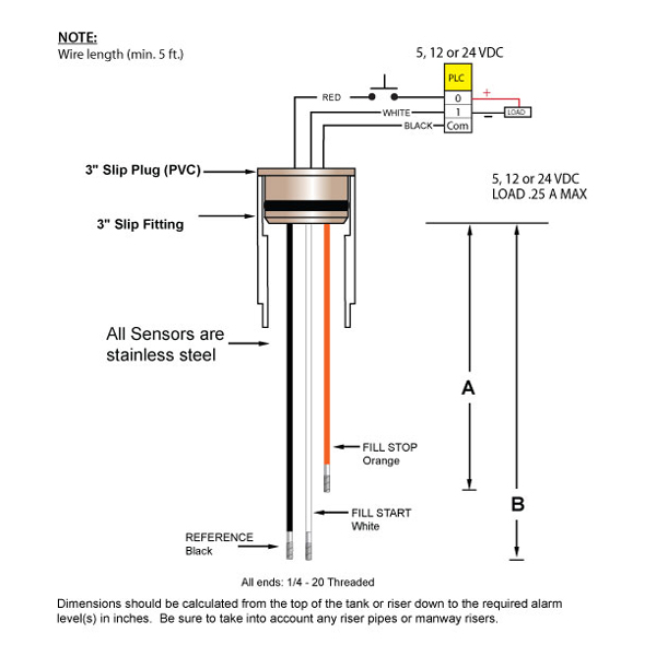 CP1 - FILL ONLY - Cooling Tower Water Level Sensor